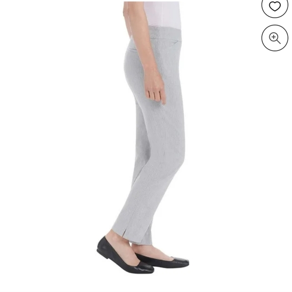 NWT Hilary Radley Crepe Pull On ankle Pants Heather Gray - Picture 2 of 7